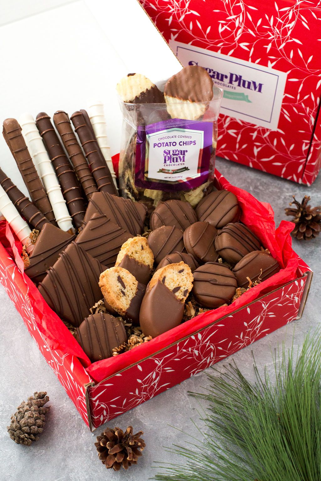 Chocolate and Chips Gourmet Chocolate Gift Assortment – 26 Hand-Dipped