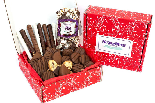 Chocolate Eruption Gourmet Chocolate Gift Box – 26 Hand-Dipped Treats,