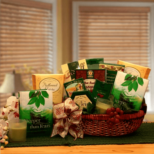 Deeper Than Tears Condolence Gift Basket - sympathy gift baskets -