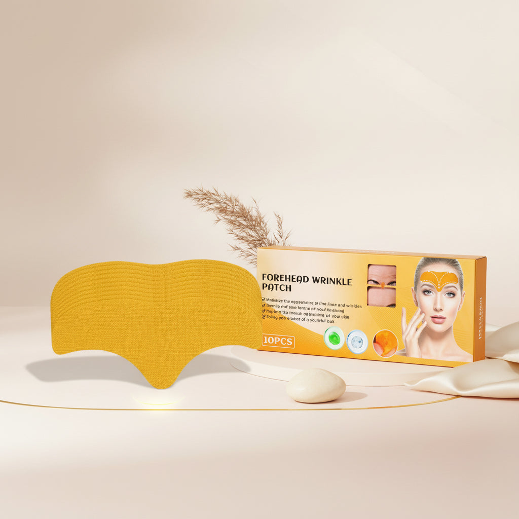 Collagen and Centella forehead patches designed for the appearance of fine lines and frown lines.