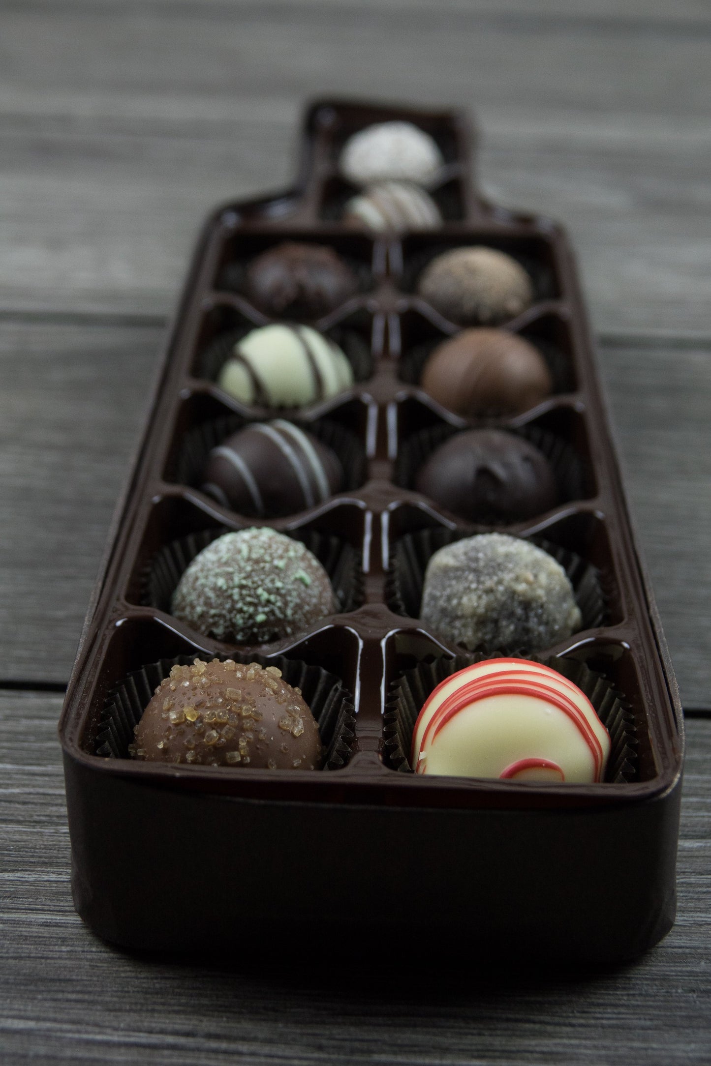 Wine Truffle Box Assortment – 12 Handcrafted Gourmet Chocolate