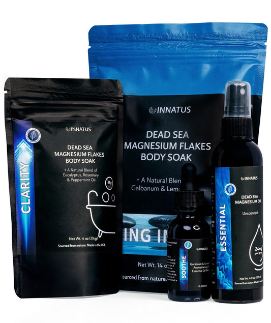 Luxury Dead Sea Spa Gift Set – Bath Salt, Magnesium Flakes, Magnesium