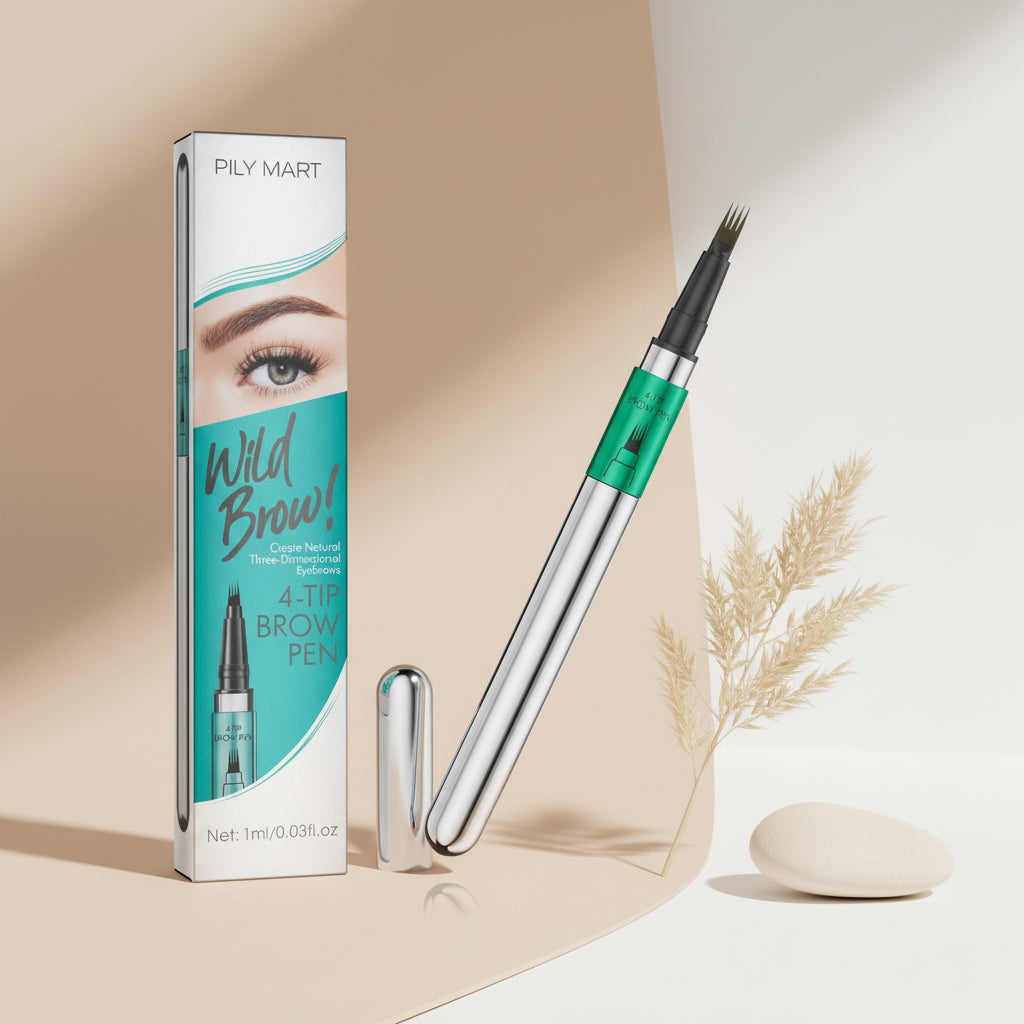 Waterproof long-wearing microblading eyebrow pen