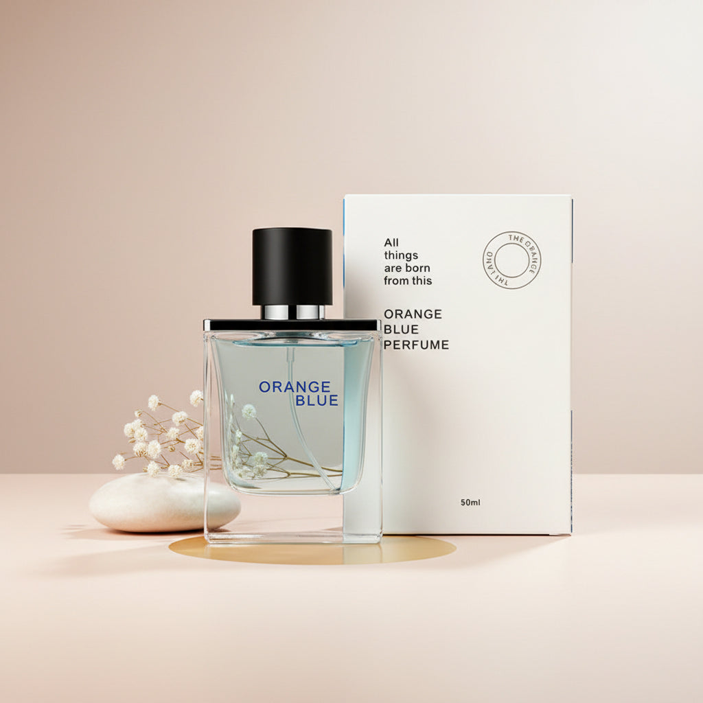 Orange Blue Eau de Toilette for men 50ml with a fresh aquatic and citrus-inspired fragrance.