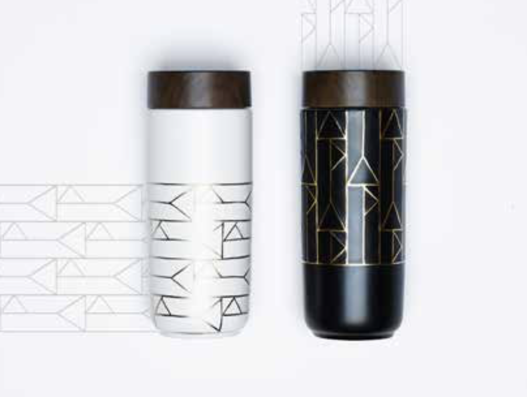 The Alchemical Signs Gold Ceramic Travel Mug