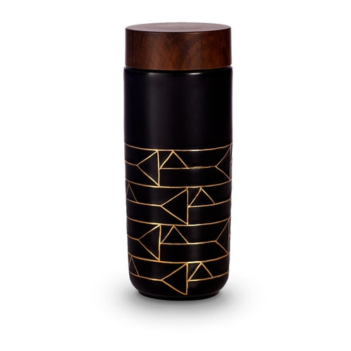 The Alchemical Signs Gold Ceramic Travel Mug