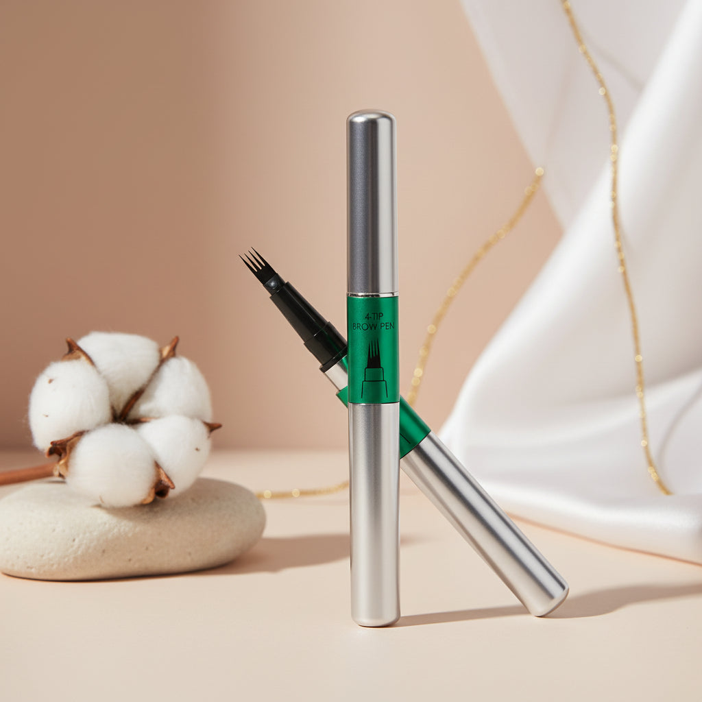 Three shades of 4-fork microblading eyebrow pen