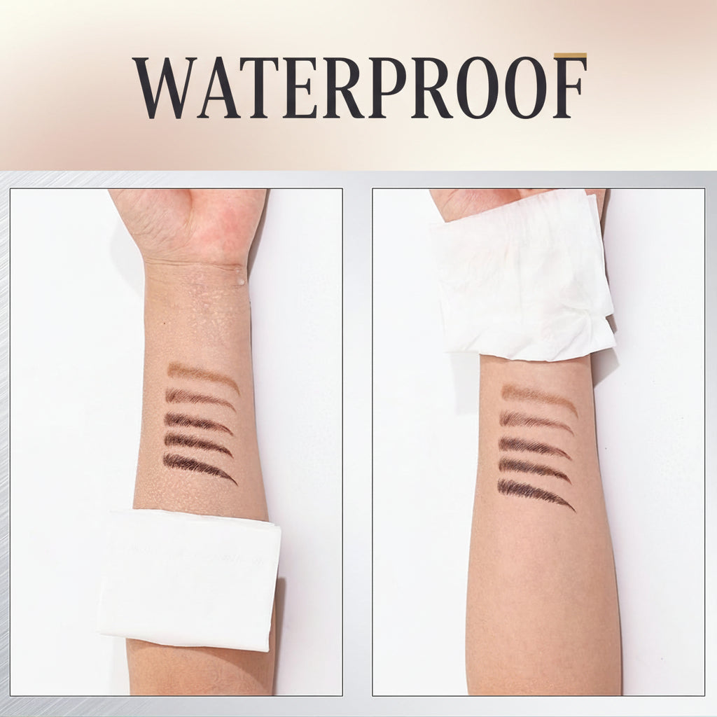 Waterproof long-wearing microblading eyebrow pen