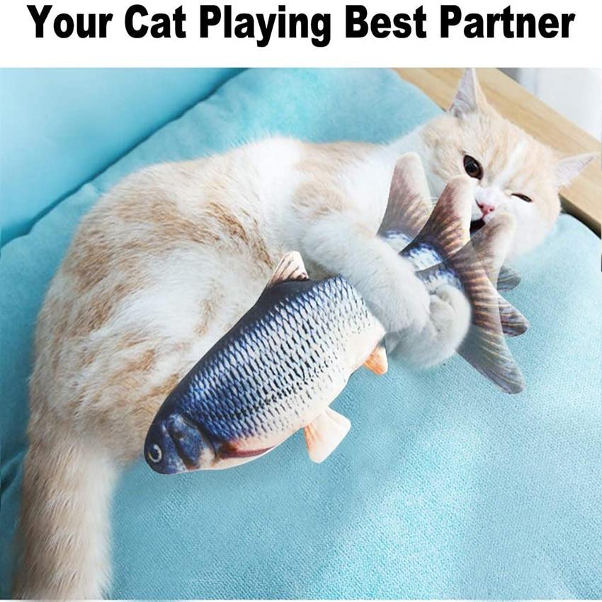 Electric Flipping Fish Toy for Cats