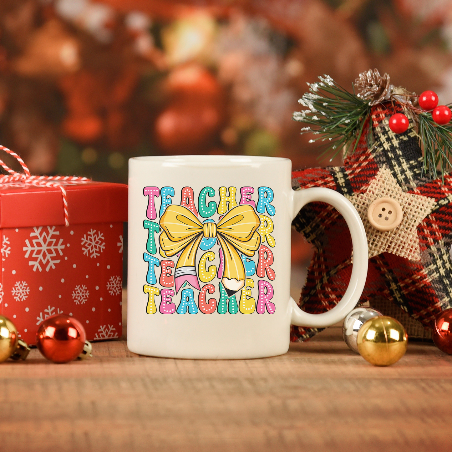 Teacher Bow 15oz Mug